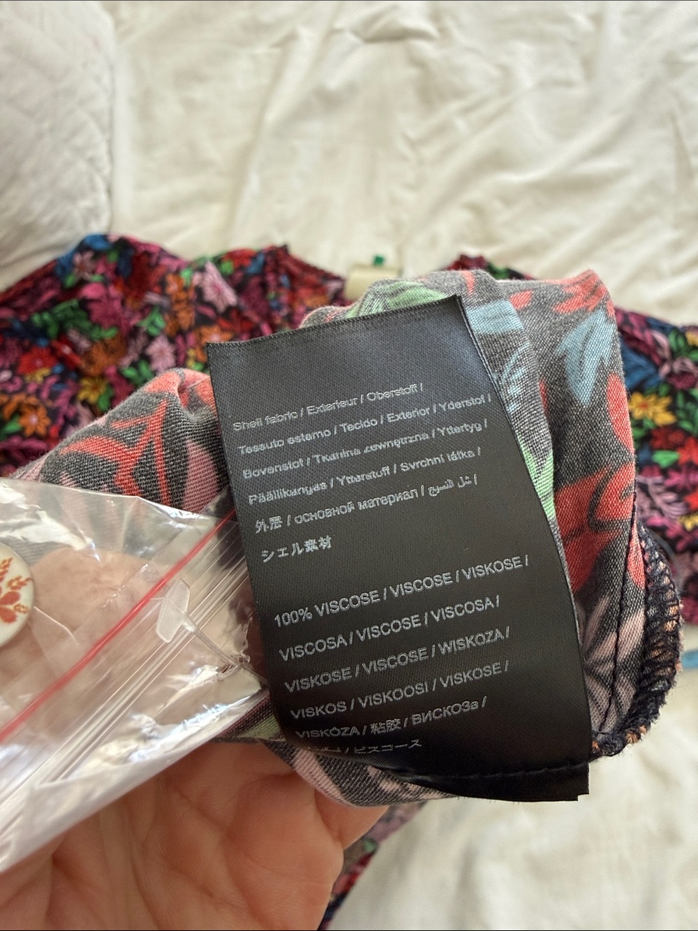 Floral Button-Front Midi Dress in Multicolor - Picture 11 of 14